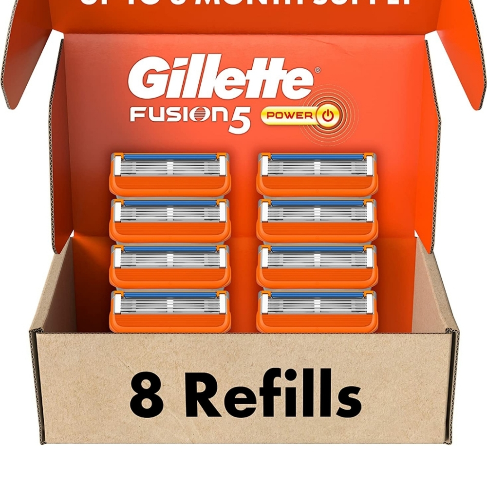 Gillette Fusion 5 Mens Razor 8 Blade Refills